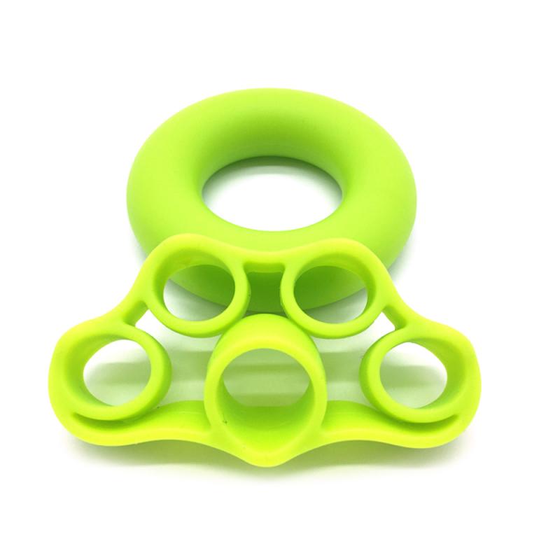 Spring Hand Grip Finger Strength Trainer Hand Grip Finger Strength Exercise Strengthener Carpal Expander Hand Training: Light Yellow