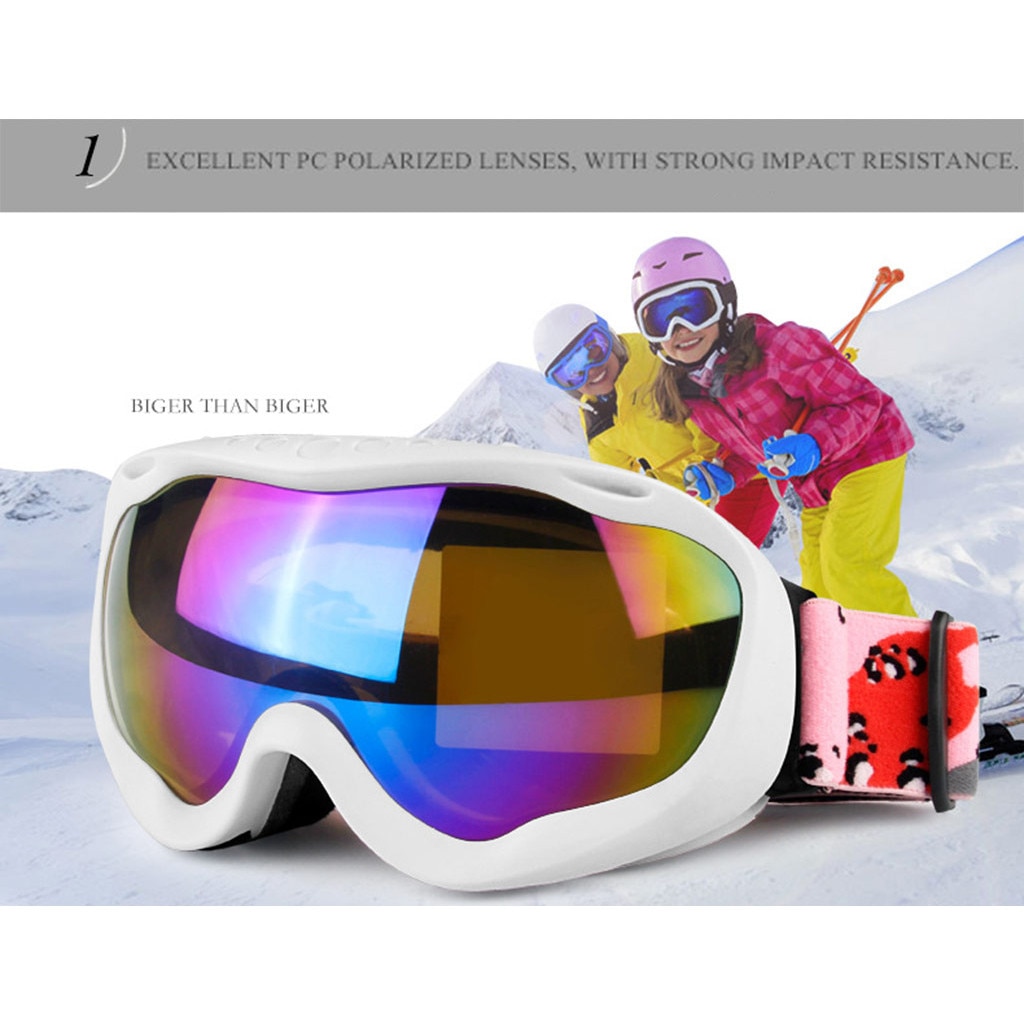 Grote frame professionele skibril dubbele lagen lens anti-fog anti-uv ski bril skiën snowboard Heren sneeuw bril