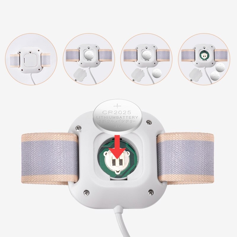 2 pçs profissional e conveniente braço usar cama wetting sensor alarme bebê bedwetting alarme lembrete