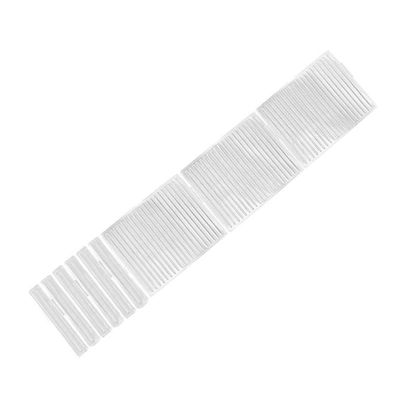 Séparateur d'organisateur de tiroir en plastique, séparateur de rangement de tiroir réglable DIY, séparateur pour chaussettes, sous-vêtements et papeterie scolaire: Clair