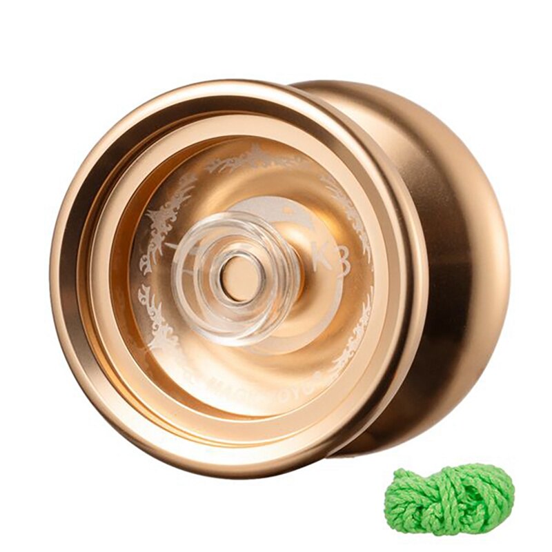 MAGICYOYO K3-Yoyo de aleación de aluminio con 5 cuerdas, guantes, eje lateral superior, aleación de aluminio