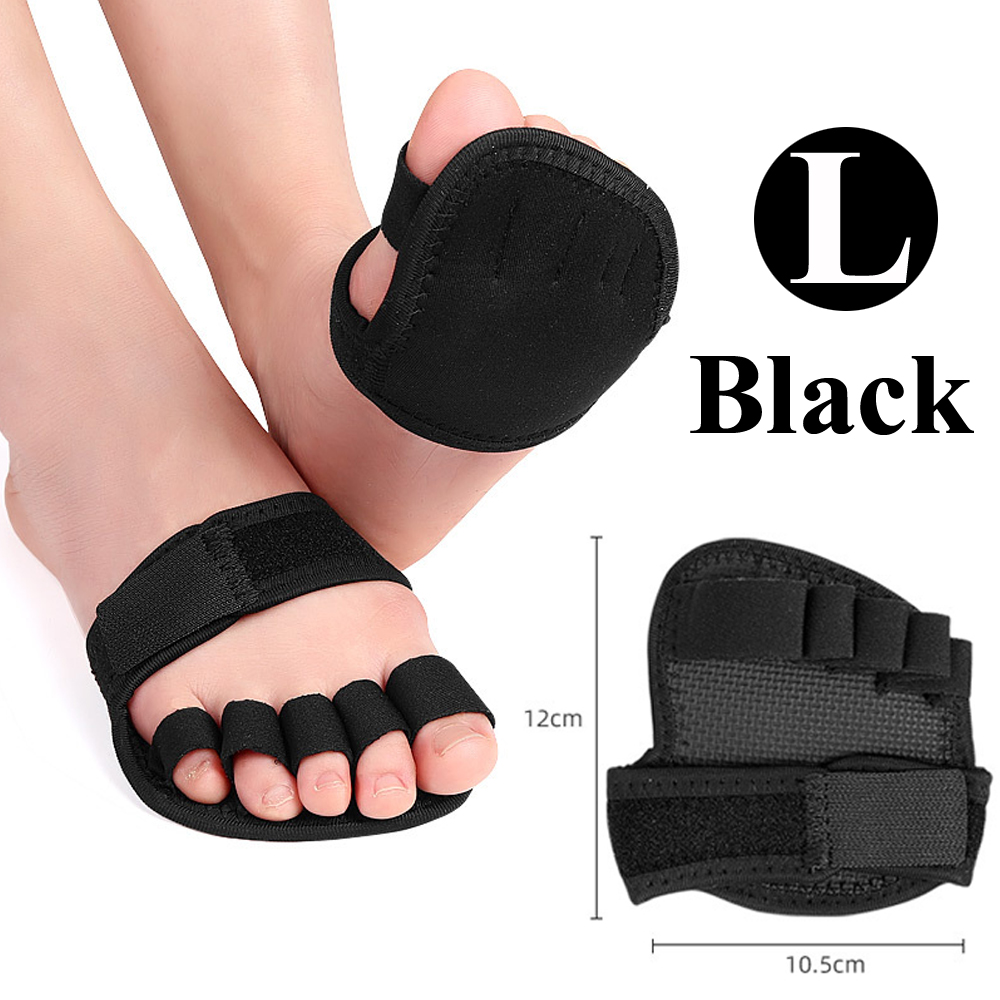 Toe Separator Vorfuß Pads Silikon Kissen Pad Schmerzen Relief Schuhe Einlegesohlen Finger Toe Hallux Valgus Corrector Gel Pads Fuß Pflege: Black