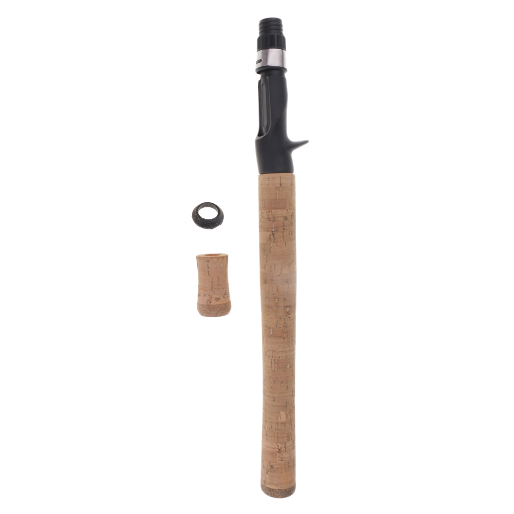 Lightweight Casting Spinning Rod Handle Fishing Reel Seat + Soft Cork Handle Grip for DIY Building &amp; Repair Kit