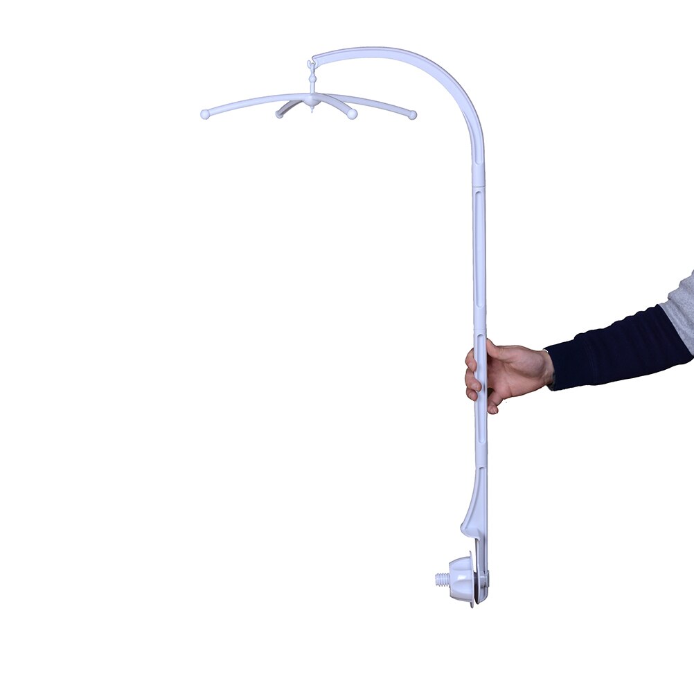 TOYZHIJIA 1 Set White Rattles Bracket Set Infant Crib Mobile Bed Bell Holder Arm Bracket For Hanging Music Box & Toy