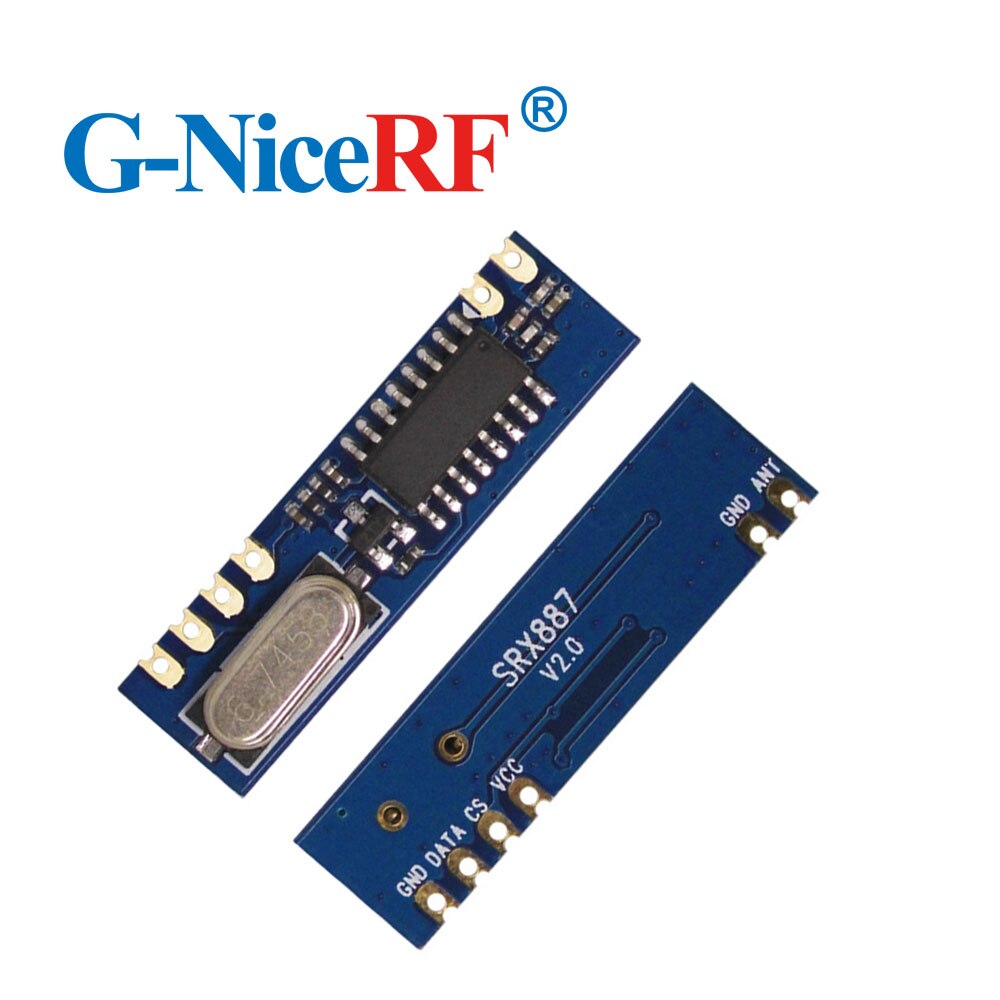 Module récepteur de données RF sans fil, 15 pièces/lot, SRX887 433MHz, ASK, Super hétérodyne