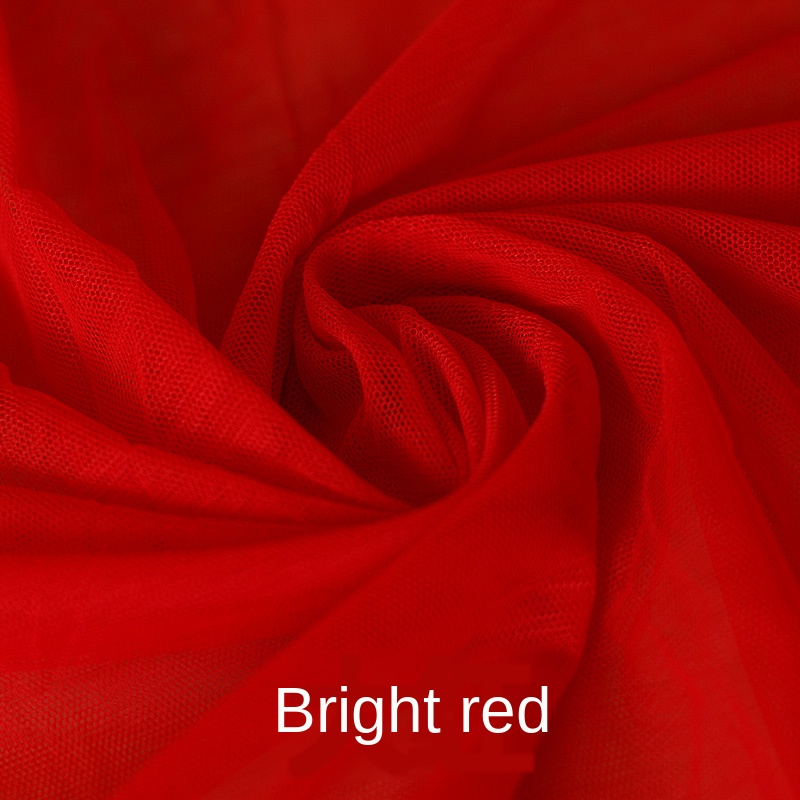 Verschlüsselung Weiche Blick Tuch Moskito Netze Kleid Material Sommer Kleidung Gittergewebe Spitze Stoff: rot