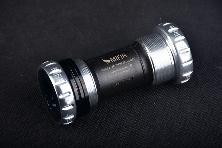 BB-C68 Ordinary Bottom Bracket Road Bicycle Bearing Axis Bottom Bracket Mountain Bike Bottom Bracket Bike Parts: Screw Silver