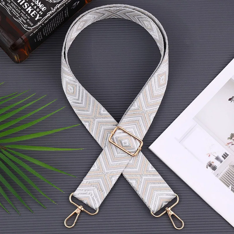 Shoulder Strap For Women Hardware Hooks The Length Can Be Freely Adjusted Travel Accessories Fashionable Wide Shoulder Strap: Gold
