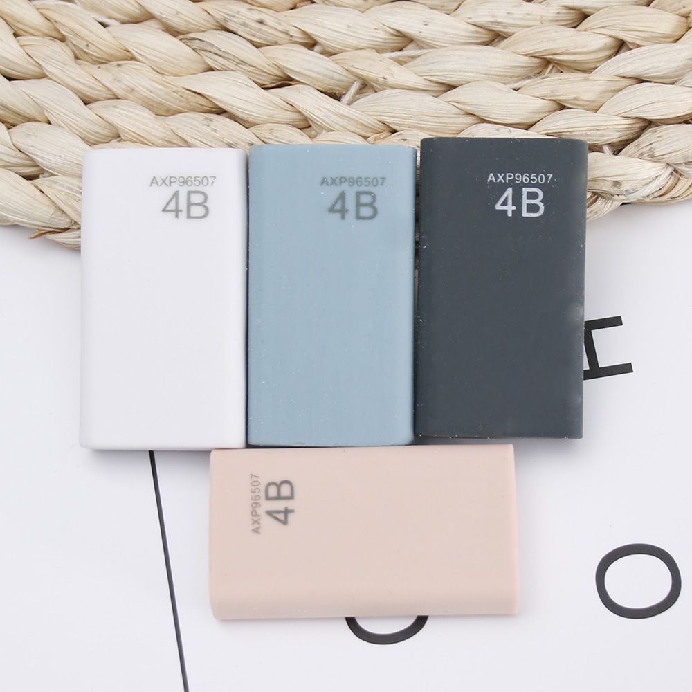 1 PCS Stationery Supplies 4B Pencil Eraser Art Sketch Painting Dedicated Student Stationery Eraser Korean Novelty I