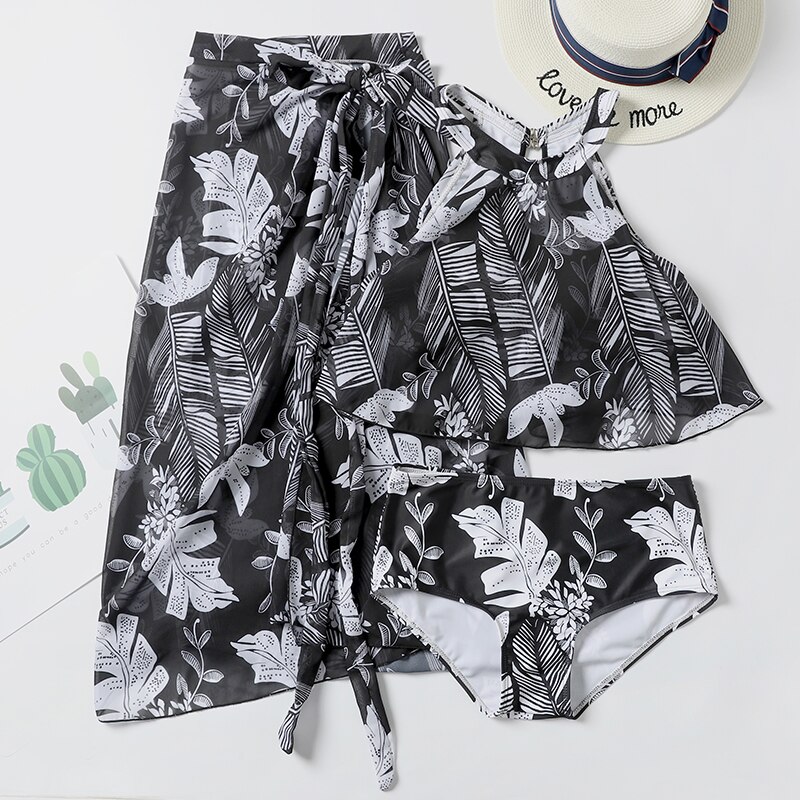 Badmode voor koppels, dames, bikini's, strandkleding, shorts, strandjurken voor geliefden, bedrukt badpak, strandjurk: Damesbadkleding / Xl
