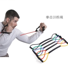 Fitness boxing speed training elastic band resistance rope punching kick boxing exercise equipment fighting resistance rope