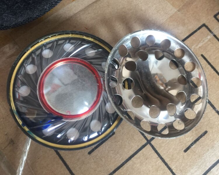 Headset fahrer Hifi 120DB 40mm Helm Kopfhörer Lautsprecher Einheit Für Sony Mdr-7506 V6 V7 Motorrad Reparatur Teile Auf 2 stücke