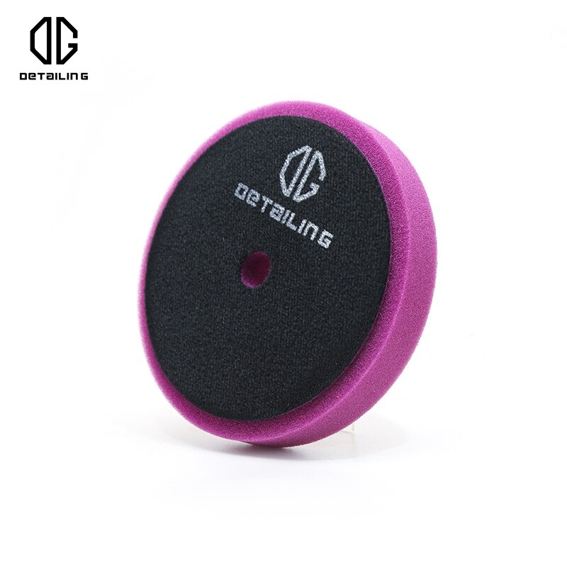 DETAILING Purple Sponge Cutting Pad 5 inch Hook and Loop Heavy Cut Foam Pad Car Polishing Pad