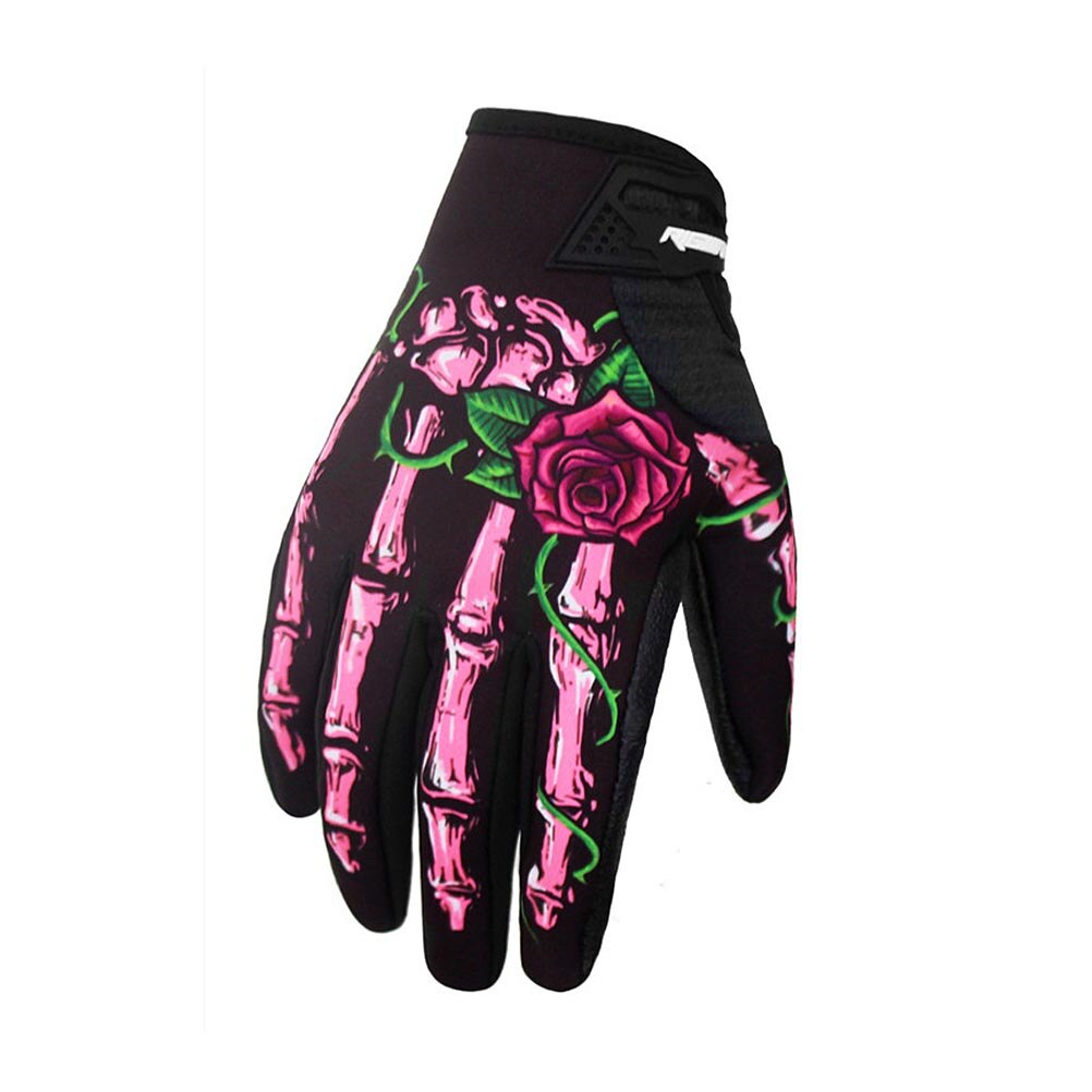 Outdoor Motorcycle Riding Gloves Pink Ghost Claw Long Finger Full Finger Protection Gloves Work Sports Gloves