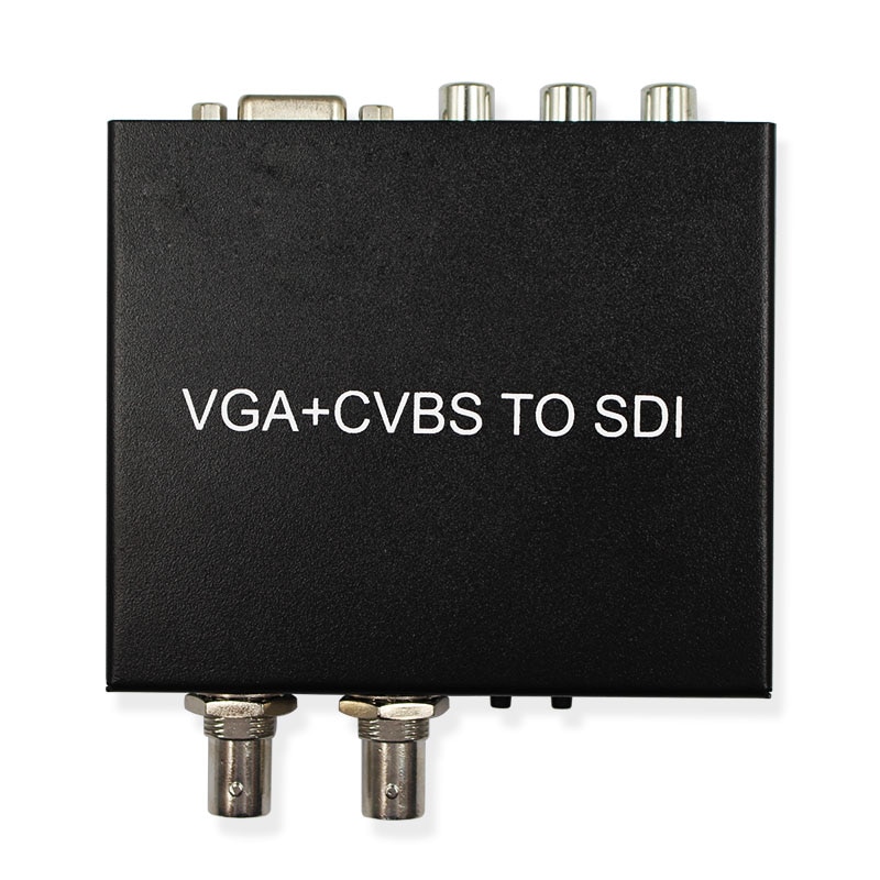 VGA to SDI Converter Adapter VGA+CVBS to SDI Support Full-HD / SD-SDI / 3G-SDI 2 SDI Ports