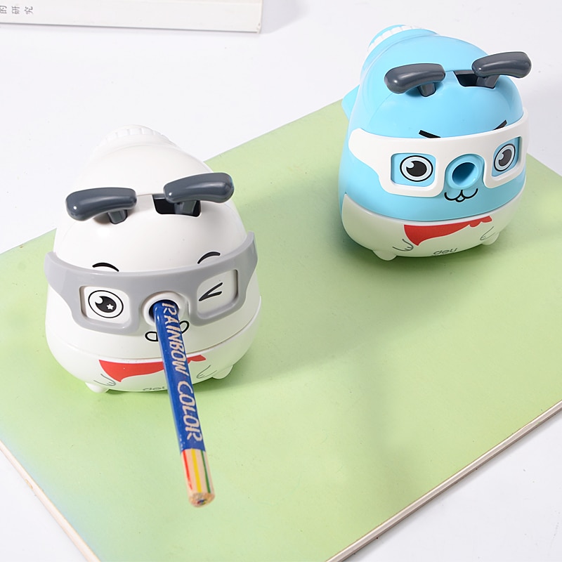 Novelty Cartoon Dog Pencil Sharpener Plastic Mechanical Pencil Sharpener for Kids School Stationery Supplies