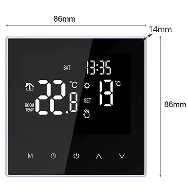 Termostato inteligente ME81H, controlador Digital de temperatura, circulación programable, calefacción eléctrica por suelo radiante