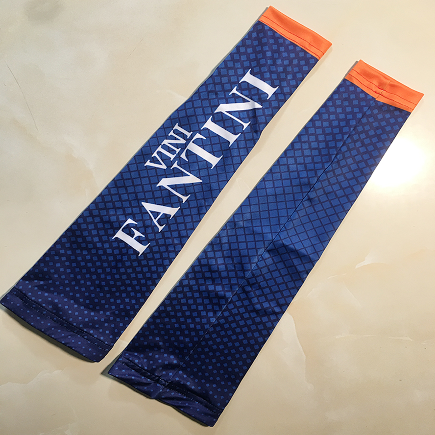 VINI Fantini – couvre-bras de cyclisme bleu pour hommes et femmes, à séchage rapide, manchettes de sport