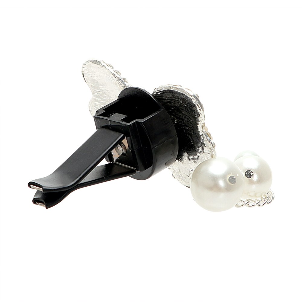 Leepee fast duft luftfrisker kunstig krystall bil luftventil parfyme bil-styling søt sommerfugl form