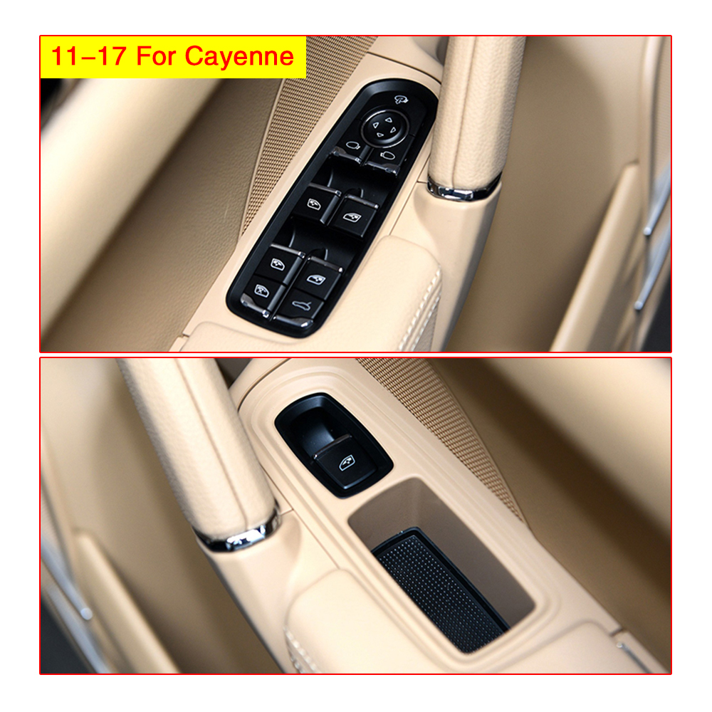 Car window lifter for Porsche Cayenne Panamera Macan Windows Lifter control switch window closer Lifting device button control: Gold