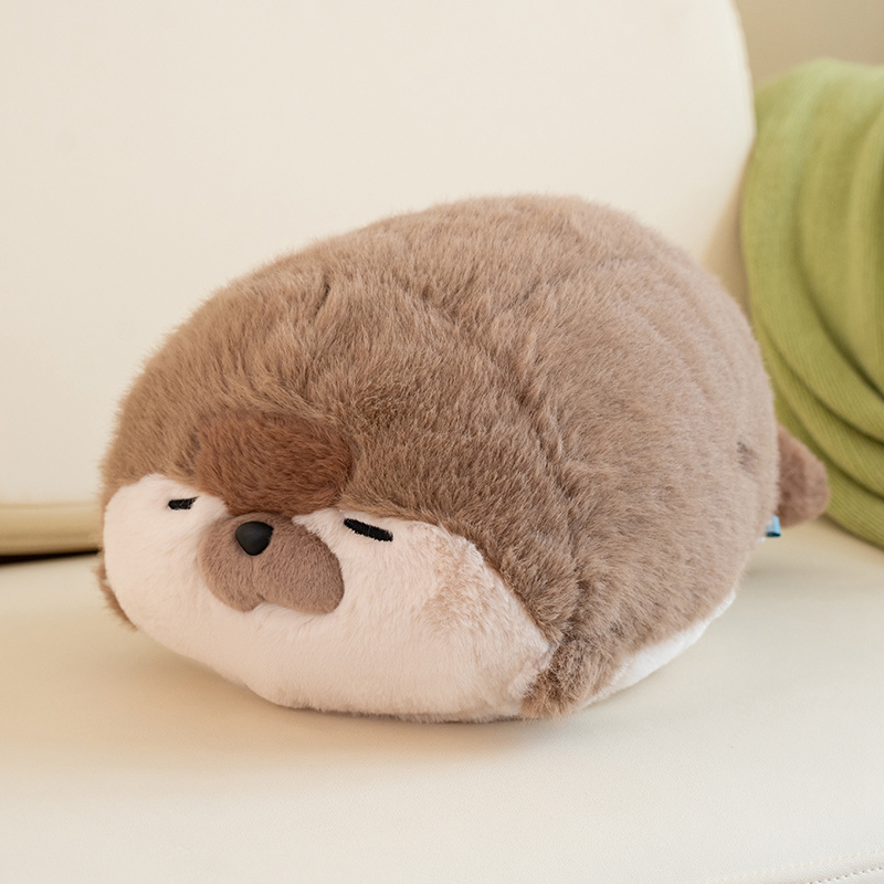 Kawaii Cartoon Sea Creature Sea Otter Plush Doll Pillow Blue Seal Sea Otter Stuffed Animal Birthday For Boys And Girls