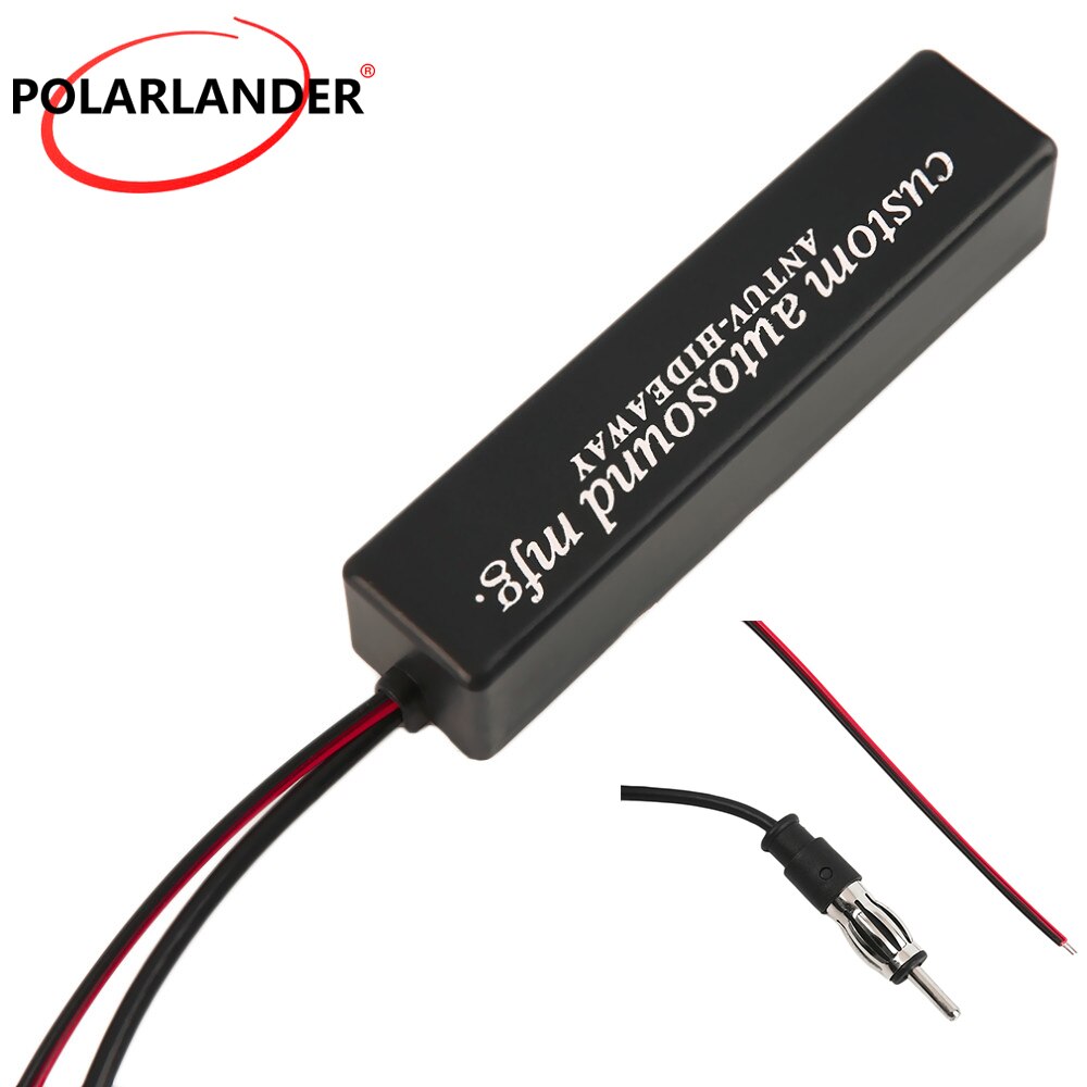 Signal Booster Amp Amplifier for Marine Vehicle Boat RV 12V Signal Antenna Enhance Device Universal Auto Car Radio FM Antenna