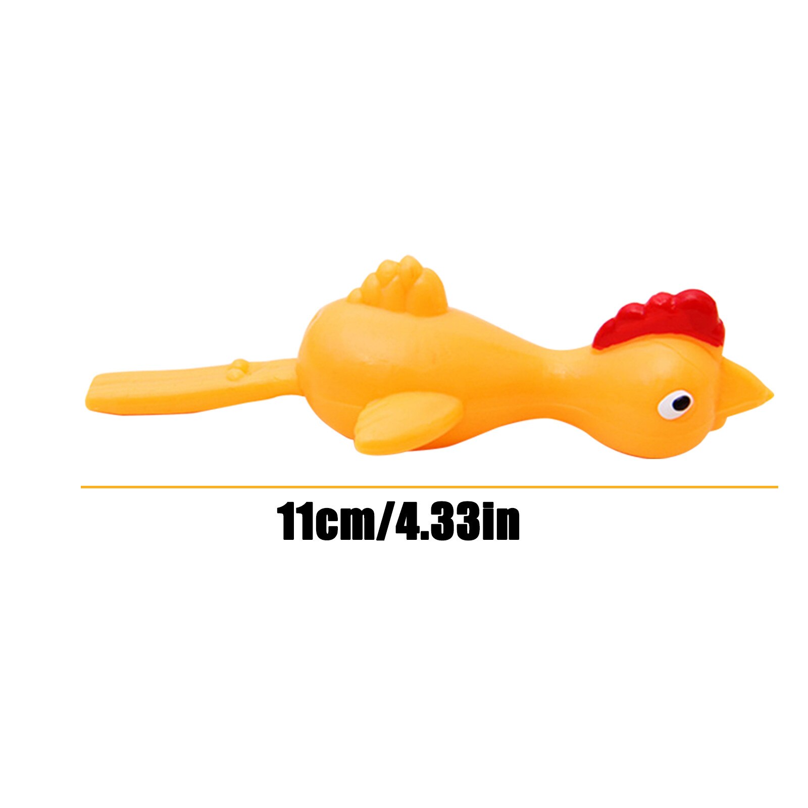 10pcs/lot Ejection Chicken Toy Light Rubber Finger Prank Flying Stress Relief Toys Adult Birthday