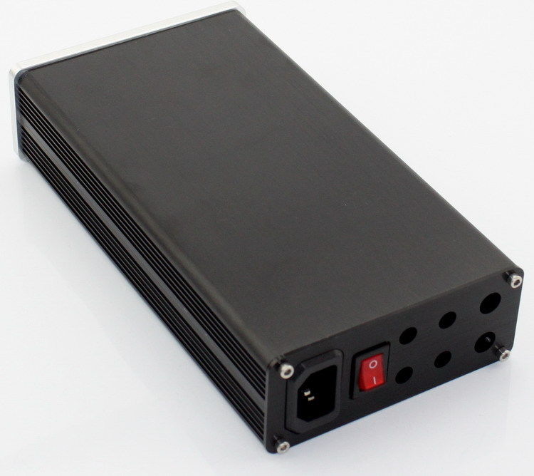 Aluminium minikapsling effektförstärkare chassi diy box box silver 208*116*50mm