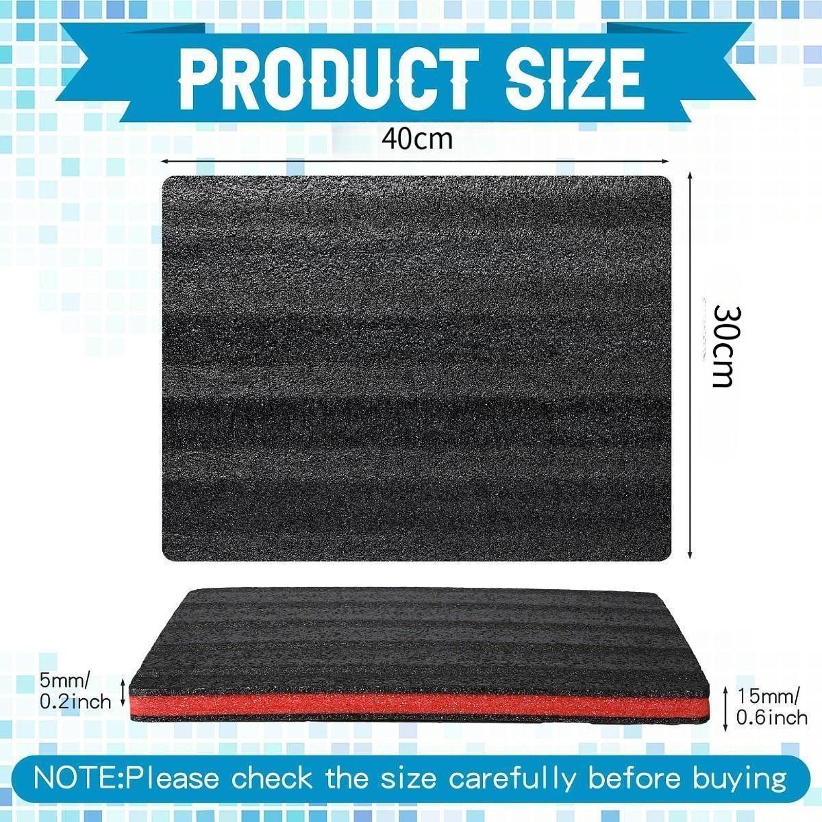 4 Pcs Tool Box Foam Inserts Reusable Epe Foam Toolbox DIY Crafts Padding Tool Box Liner for Storage Tabletop Miniatures Tools