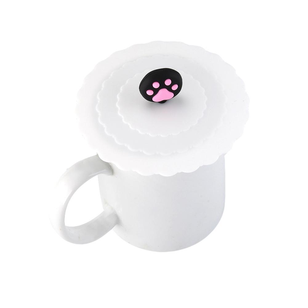1pc søte frukter pryder vann drikkebeger lokk silikon anti-støv bolle deksel kopp forseglinger glass krus lokk tekopp deksler diameter 10cm: F