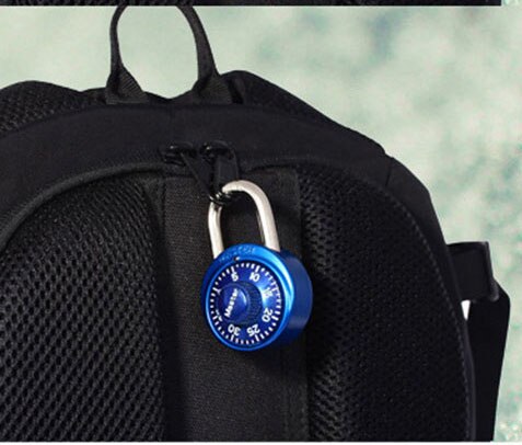 Master Lock High Safety Portable Combination Padlock Cabinet Storage Units Lock Luggage Backpack Lock: Sky Blue