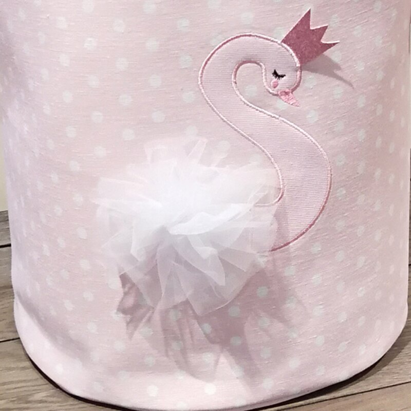 Corbeille à jouets pliable avec grande capacité, divers modèles, cygne rose, chat, dinosaure, boîte de rangement pour la maison, panier à linge , 35x40