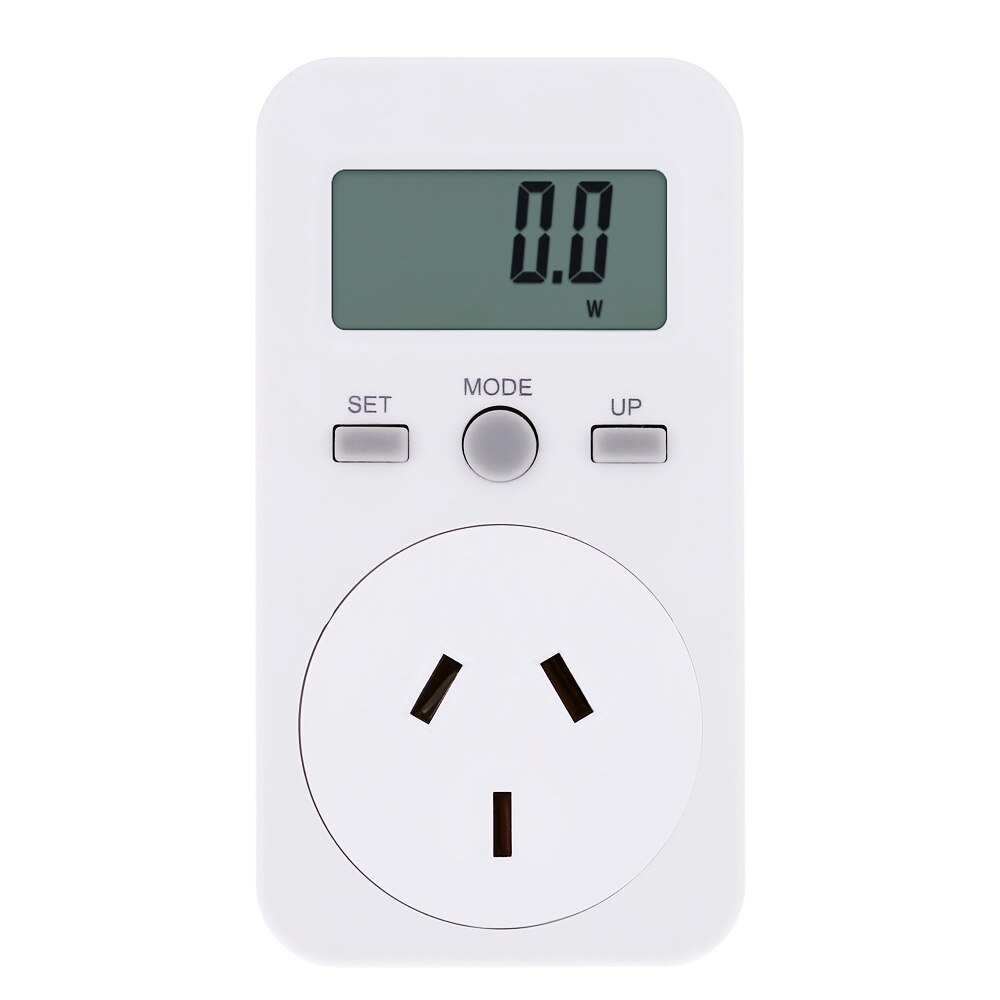 EU Plug Plug-in Digital Wattmeter LCD Energy Monitor Power Meter Electric Test Energy Meter Usage Monitoring Socket