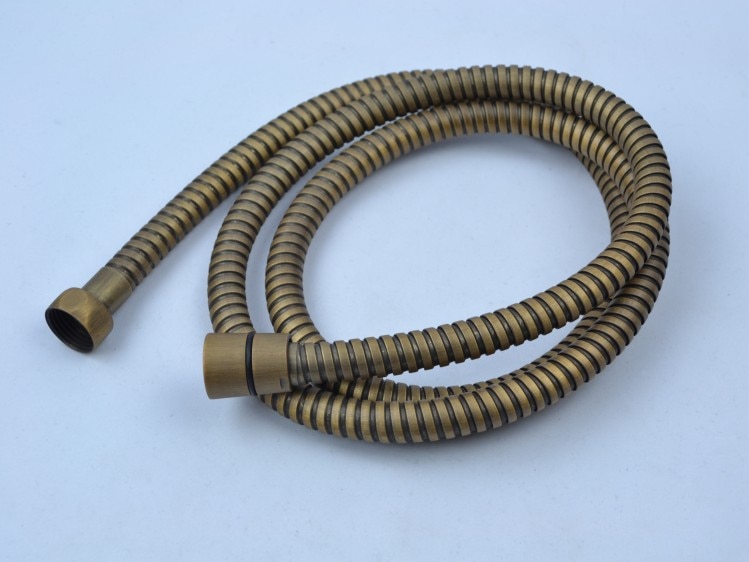Antique Copper brass 150cm 59-Inch Stainless Steel Interlock Handheld Shower Hose Shower accessories