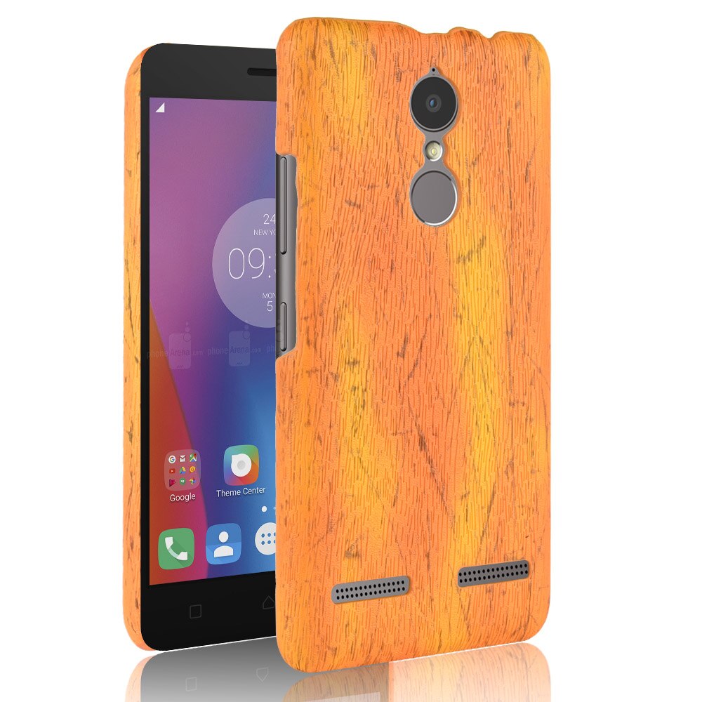 Subin voor lenovo  k6 hoesje 5.0 inch pu hout lederen nerf mobiele holster shell voor lenovo  k6 telefoonhoesje