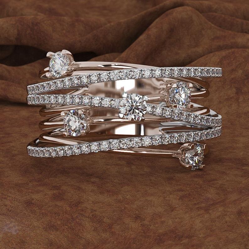 Anillo de plata esterlina 925 para mujer, sortija de compromiso y boda, 3 colores, AAAAA, cz