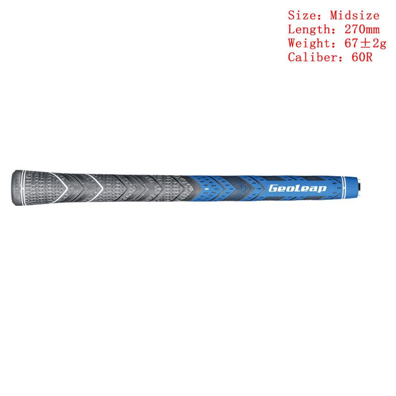 Golf Grips Multi Samengestelde Cord Rubber Standaard En Midsize Golf Club Grips 10 Stks/partij: blue-midsize