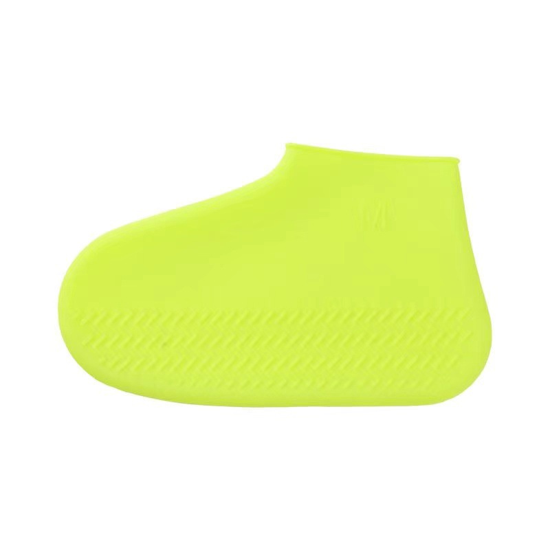 1 Paar wasserdichte, rutschfeste Silikonschuhe, hochelastisch, verschleißfest, unisex-Regenstiefel für regnerische Tage Ich bin Freien, wiederverwendbarer Schuhüberzug: S / Gelb