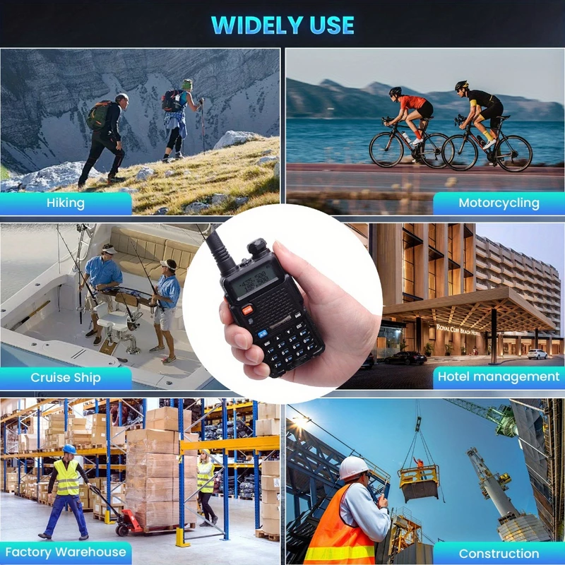 Baofeng uv 5r walkie talkie 5w 8w de alta potência banda dupla presunto rádio em dois sentidos vhf uhf rádio fm transceptor portátil caça 16km