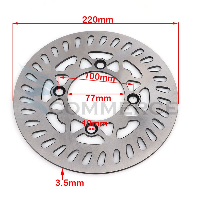 Motorcycle 190mm 220mm Front Rear disc brake plate Rotor For 125cc 140cc 150cc 160cc Quad Pit Dirt Bike Off-road motorcyclev: 220mm B