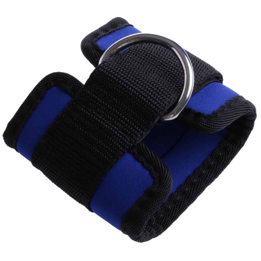 Ankle Strap D-ring Multi Gym Cable Attachment Thigh Leg Pulley Weight Lifting 1Pc: Blue