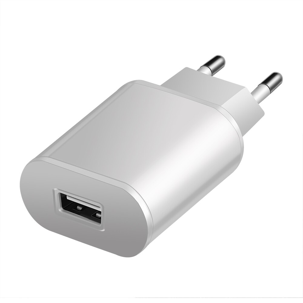 OLAF – chargeur USB 5V 2a rapide, adaptateur mural ue pour téléphone portable, compatible avec iPhone X 8 7 iPad Samsung S9 Xiaomi Mi6 Mi5: 1 USB White