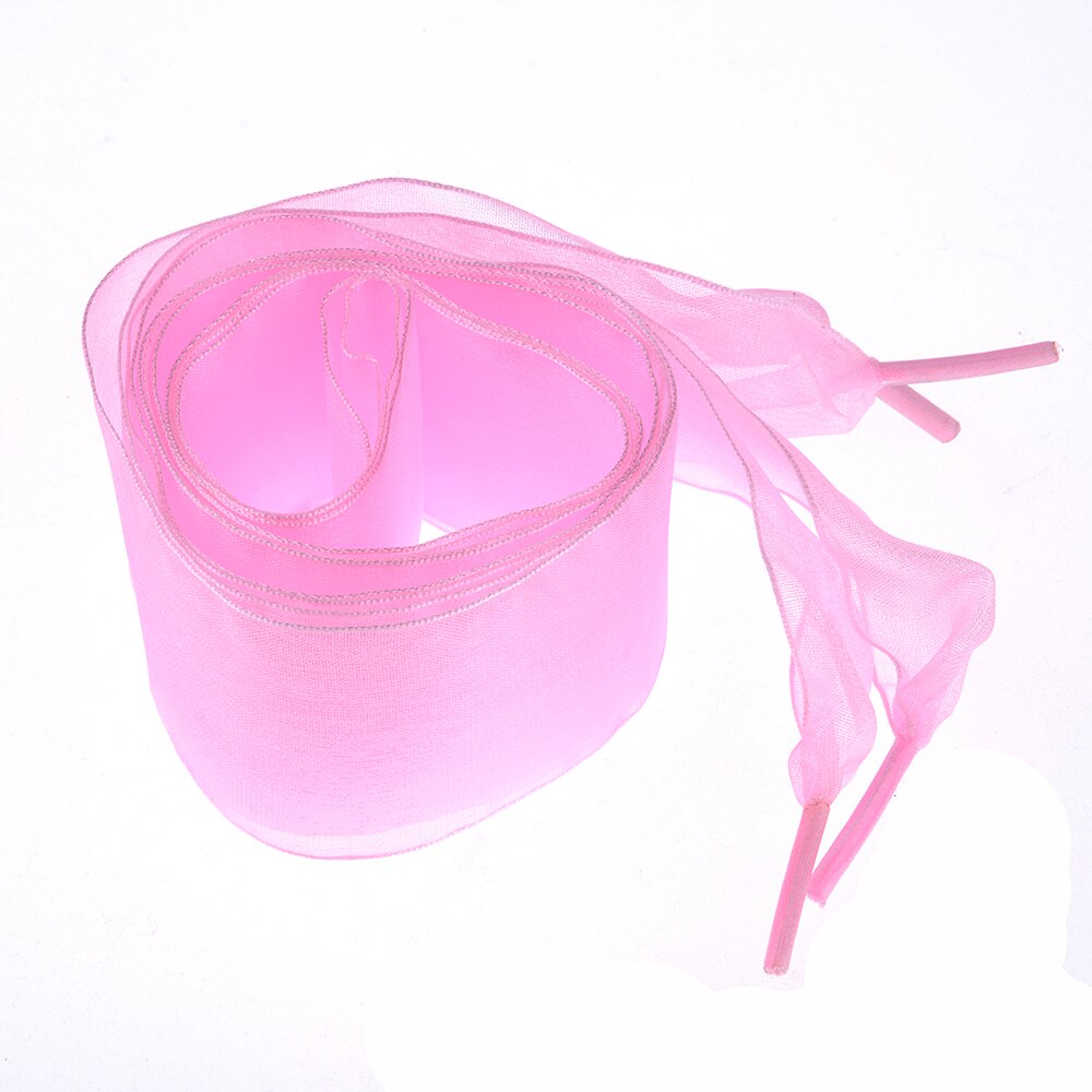 1 paar Polyester Lint Kant Schoenveters geschikt voor casual schoenen sport schoenen 110 cm Lengte mode persoonlijkheid 9 Kleuren: Roze