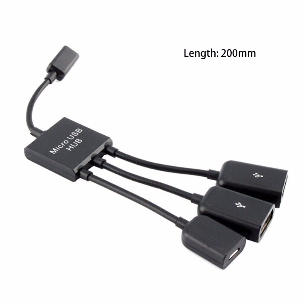 Edup 3/4 Port Micro Usb Power Opladen Hub Kabel Spliter Connector Adapter Voor Smartphone Computer Tablet Pc Data Draad