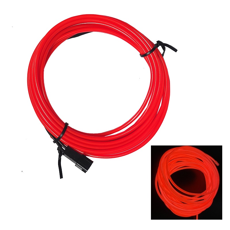 Luz de neón Flexible de 1M/3M/5M/10M, cable EL Led neón para de baile, decoración de ambiente, lámpara RopeTube, tira Led Multicolor impermeable: Blanco / 4,5 W