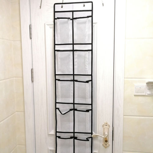 12/24 Pocket Over the Door Shoe Organizer Hanging Organizers Space Saver Rack Hanging Storage Hanger