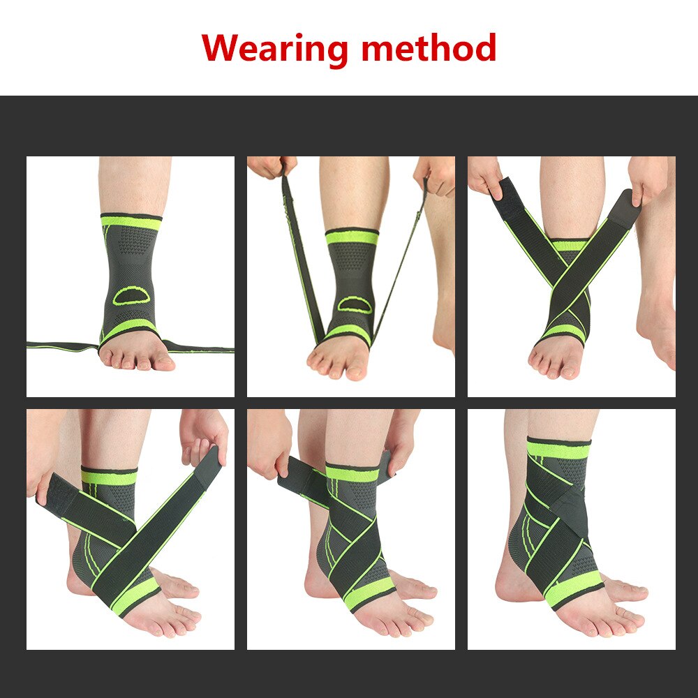 1 Pcs Elastic Bandage Orthosis Ankel Braces Foot Weights Football Fascitis Pantar Anklet Support Tobillera Sport Goods Protector
