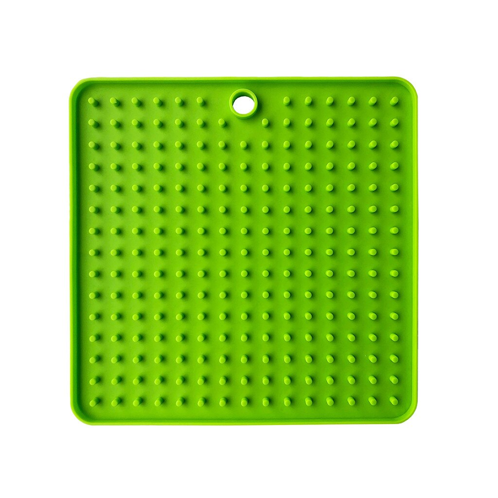 Pet Lick Food Mat for Dogs Cats Licky Slow Feeder Cat Dog Feeding Dogs Cats Mat Pet Accessories: Green