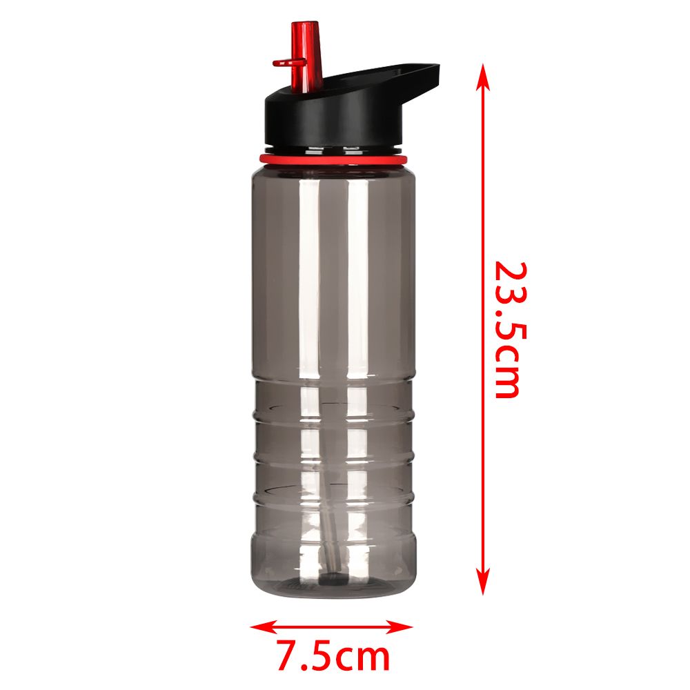 700ML Flip Straw Drink Healthy Water Bottle Cycling Hiking Camping Drink Bottle with Lid Outdoor Portable Bottle