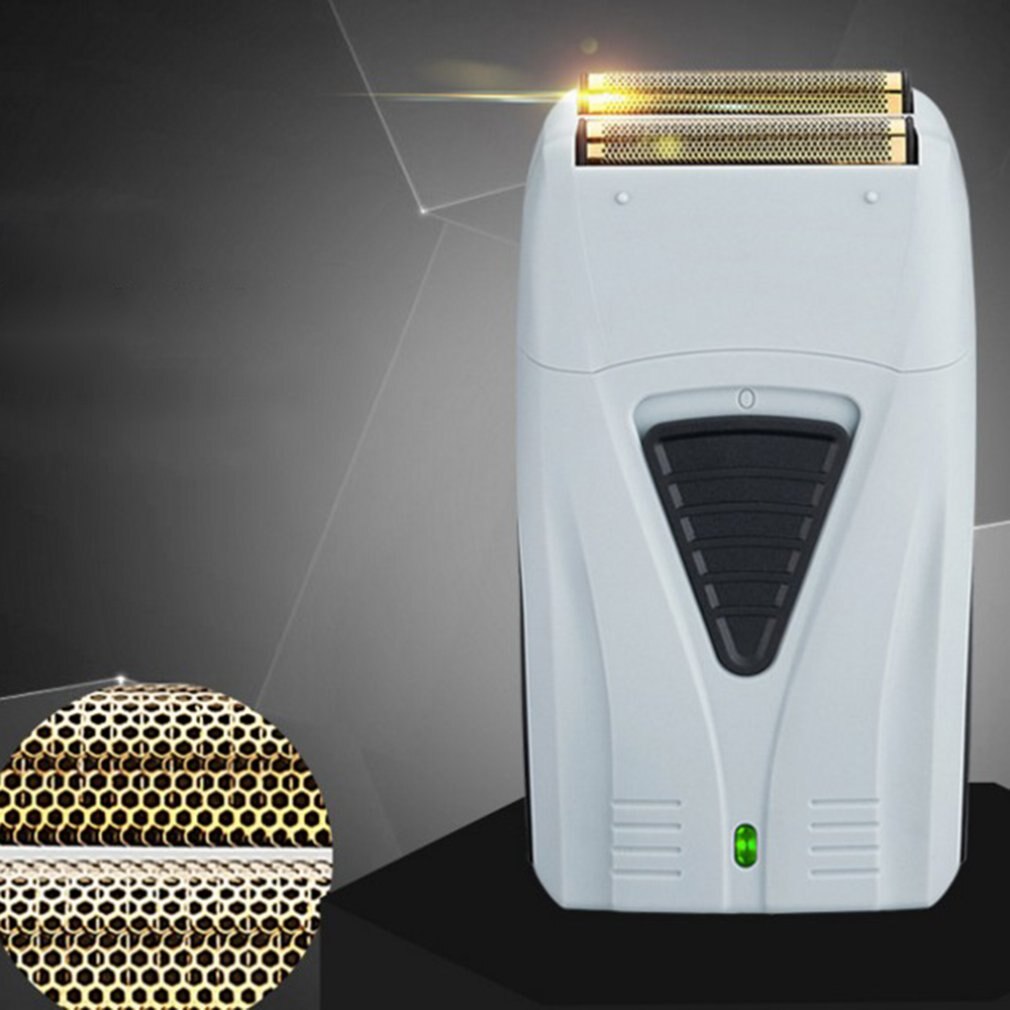 Tête de rasage dégradé pousser blanc rasoir faire ses adieux rasage alternatif Portable hommes rasoir Double filet rasoir électrique